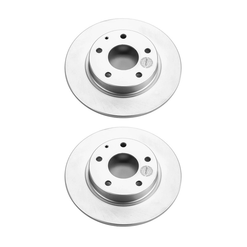 Rear Set of 2 Geomet Coated Disc Brake Rotors POWERSTOP JBR1594EVC