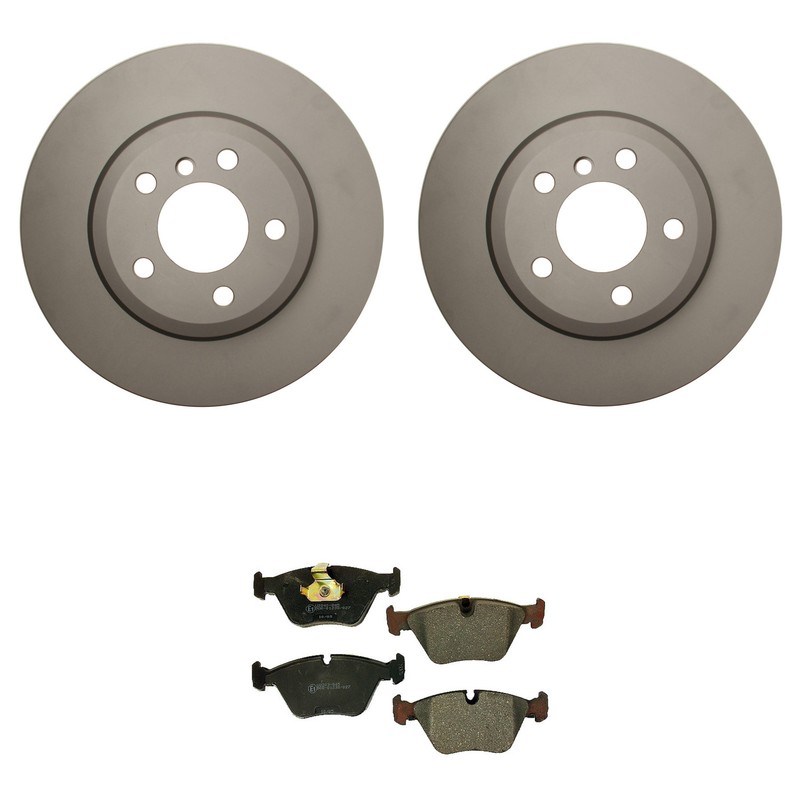 Hella Pagid Front 325mm Rotors Low-Met Disc Brake Pad Kit For E83 BMW X3 2004-10
