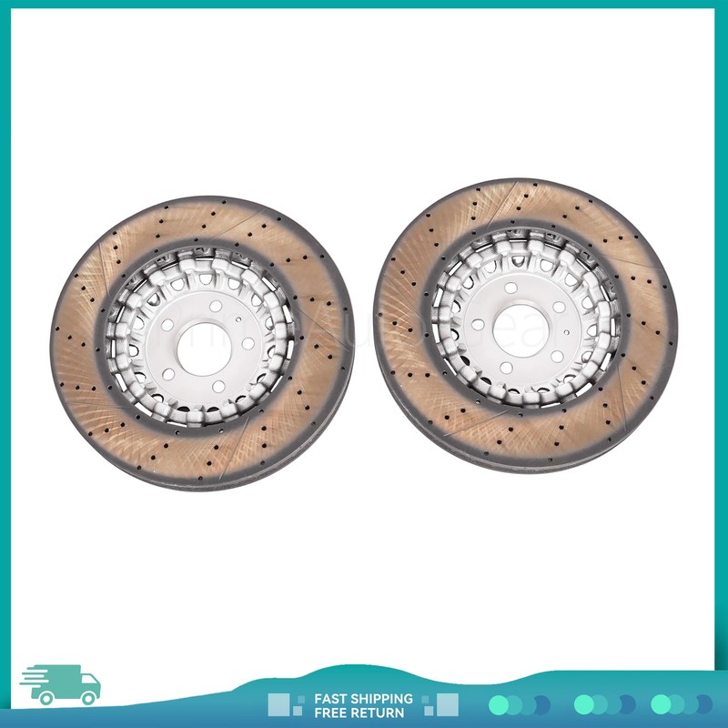 NEW 2x Front Vented Brake Disc Rotors 4M0615301AS Fits Audi A6 A8 Q Q7 Q8 gallery