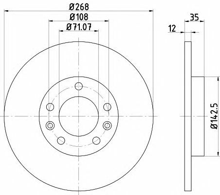 MINTEX Rear DISCS + PADS for CITROEN GRAND C4 SPACETOURER 1.6 BlueHDi 100 2018- gallery