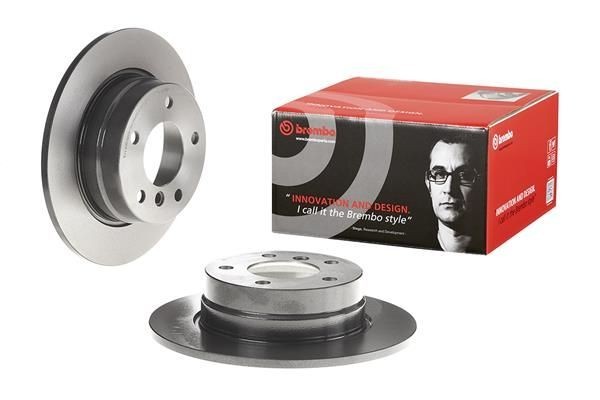 2X Brembo 08.9787.11 Rear Solid Brake Discs Fits Bmw 1 Series
