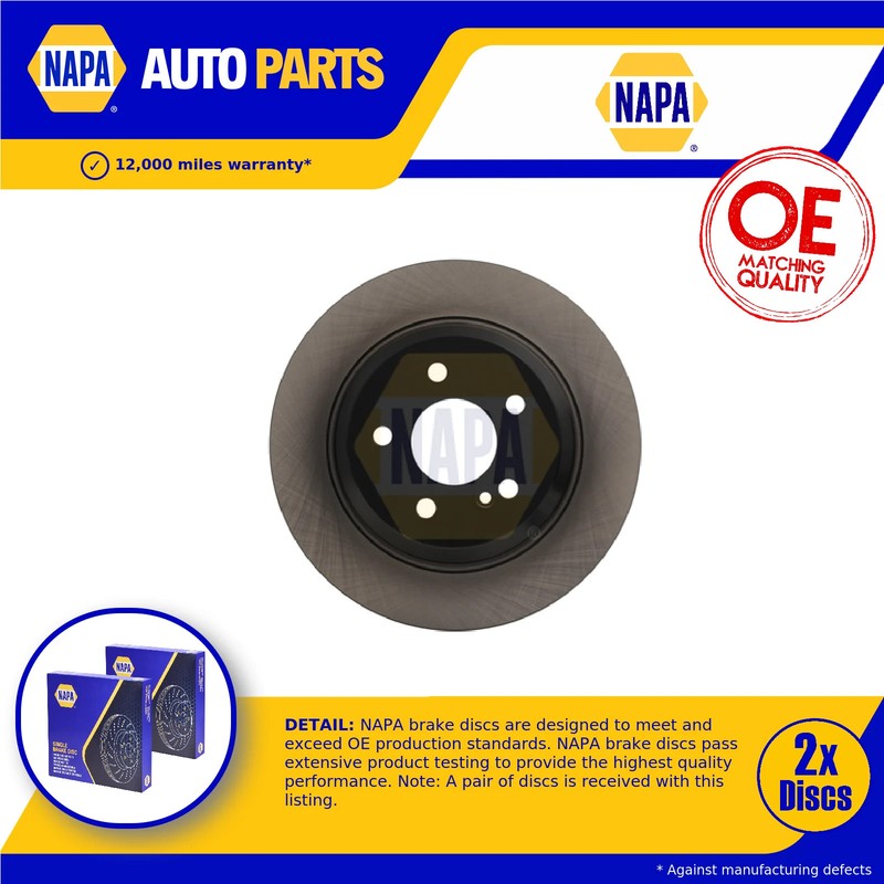 2x Brake Discs Pair Solid fits MERCEDES E220 S212, W212 2.2D Rear 09 to 16 300mm