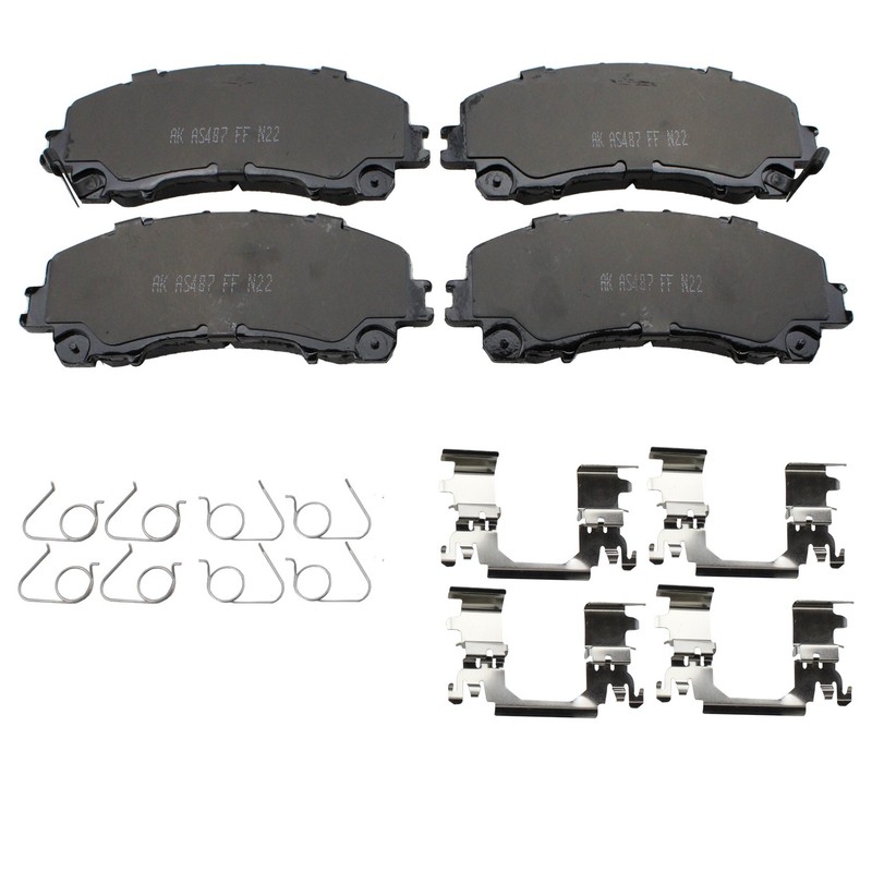 DuraGo Front Rotors Akebono ProACT Ceramic Disc Brake Pads Kit For Q50 Q60 QX50 gallery