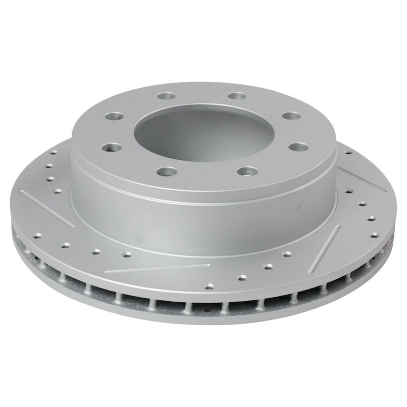 Rear Performance Drilled Slotted Brake Rotor & Posi Pad Set for Chevy gallery