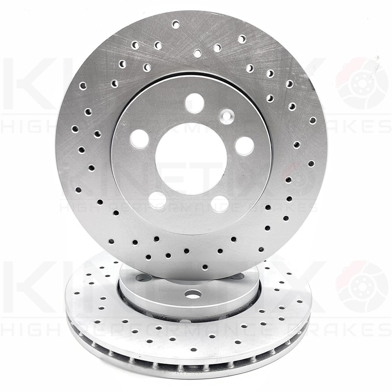 FOR VW GOLF 2.3 V5 MK4 FRONT REAR DRILLED BRAKE DISCS MINTEX PADS 312mm 256mm gallery
