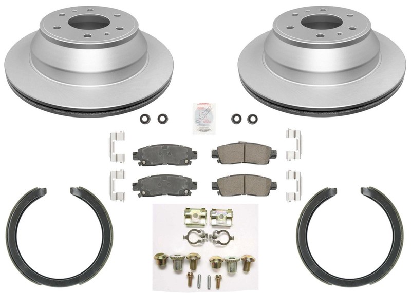 Improved Performance Disc Brake Rotors Pads Shoes For GM Trailblazer 2002-2009