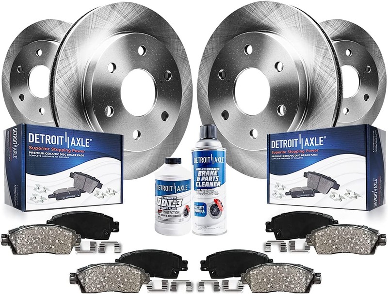 4WD 6-Lug Front & Rear Brake Pads Rotors for 2000-2006 Chevrolet Suburban 1500