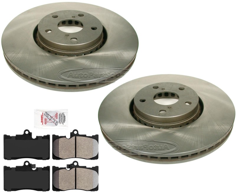 Premium Disc Brake Rotors and Brake Pads Fits Lexus IS350 21-23 Rear Wheel Drive
