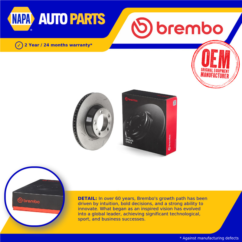 Brake Disc Single Vented fits PORSCHE PANAMERA 970 4.8 Rear Left 09 to 16 330mm