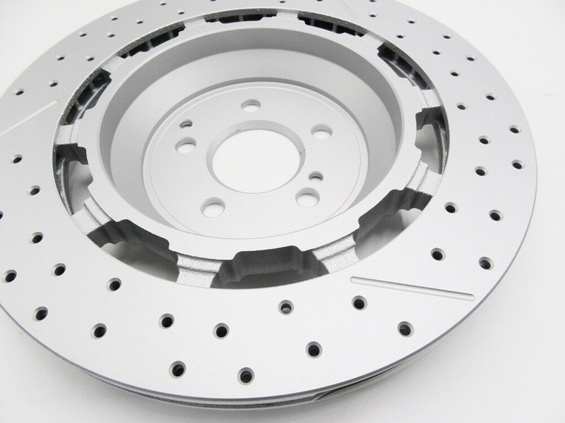 2x Rear Right Left Brake Rotors A2224232012 Fit Mercedes W222 S63 S65 AMG 2014- gallery