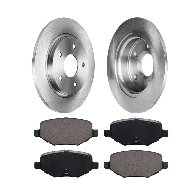 330mm Rear Brake Rotors Ceramic Pads for Ford Explorer Edge Taurus Flex