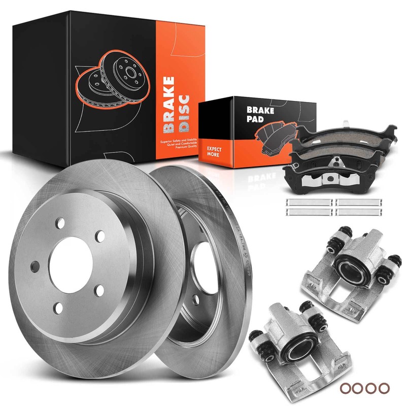 Rear Brake Rotor & Ceramic Pads + Caliper for Ford Explorer 95-00 Ranger Mercury