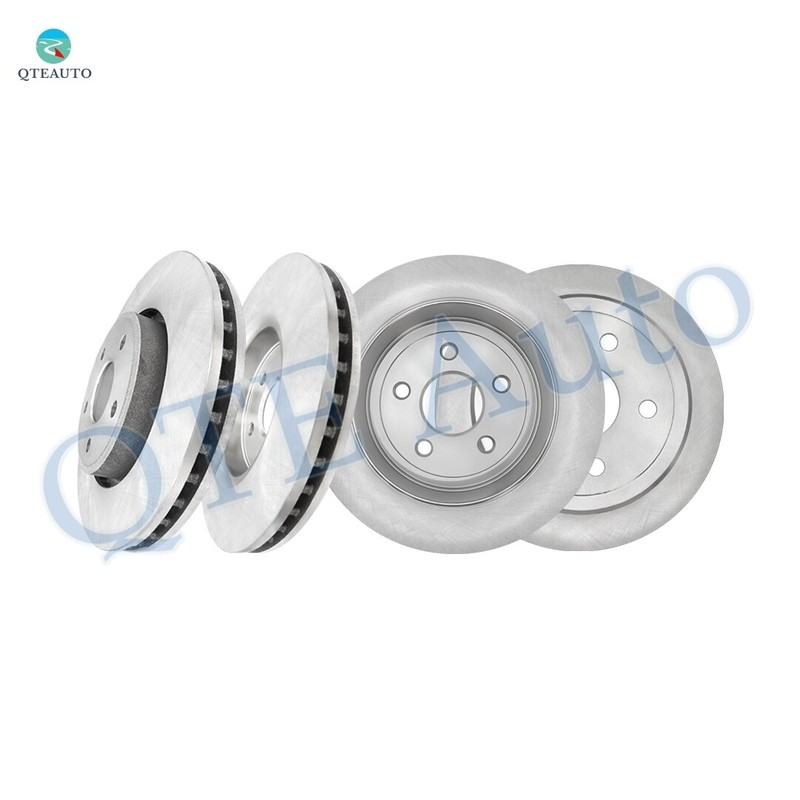 Set of 4 Front-Rear Disc Brake Rotors For 2006-2010 Jeep Commander
