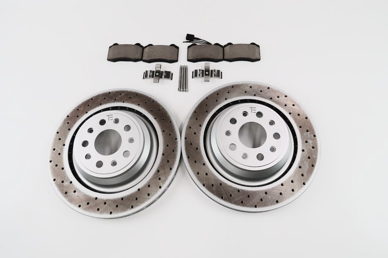 Maserati Quattroporte GTS 3.8 V8 rear brake pads & rotors TopEuro #1558