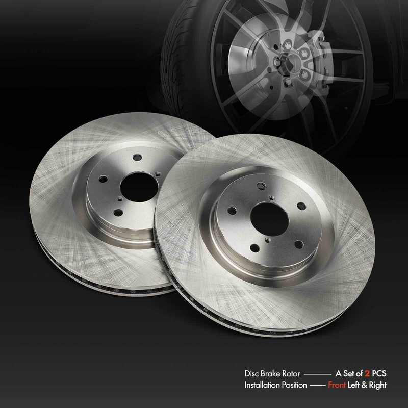 Front Left & Right Side Disc Brake Rotors for Subaru Ascent 2019 2020 2021 2022 gallery