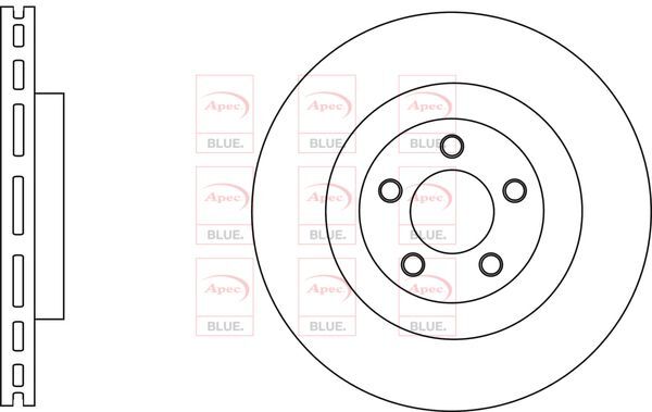Brake Discs Pair Front FOR CHRYSLER 300C I 3.0 3.5 5.7 04->12 Blue gallery