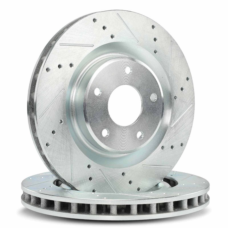 2pcs New Front Drilled Brake Rotor for Cadillac XLR 2005-2007 Chevrolet Corvette gallery