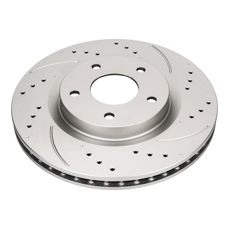 2x Front Drilled & Slotted Brake Rotors for Nissan Sentra years 2007-2012 gallery