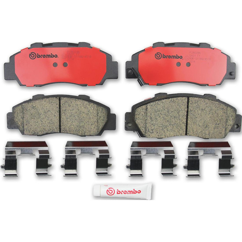 For Acura Legend RL Brembo Front and Rear Premium NAO Ceamic Brake Pad Set Kit gallery