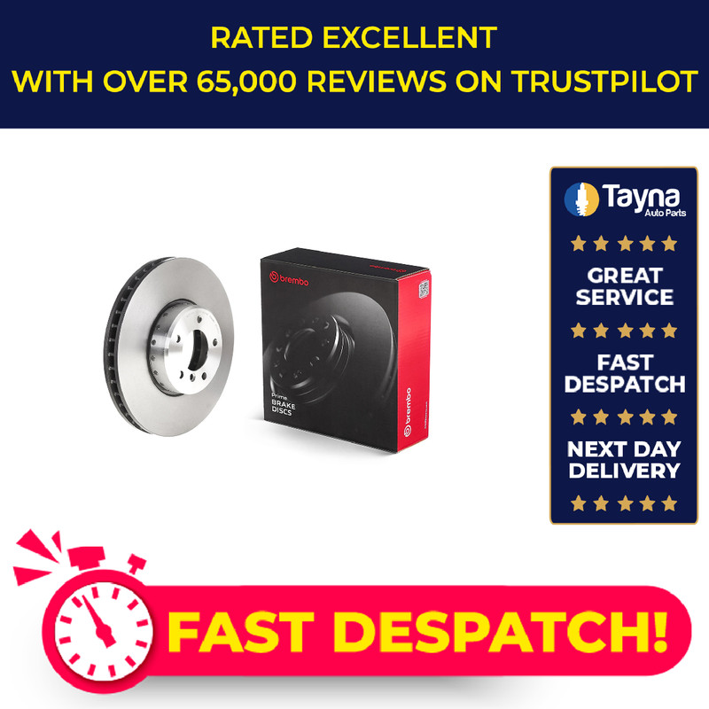 Brake Disc Single Vented fits BMW 550 E60, E61 4.8 Front 05 to 10 348mm