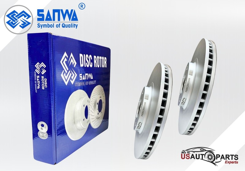 FRONT BRAKE ROTOR VENTED GEOMET COATED & CERAMIC PAD KIT 320mm FOR MAXIMA 03-11 gallery