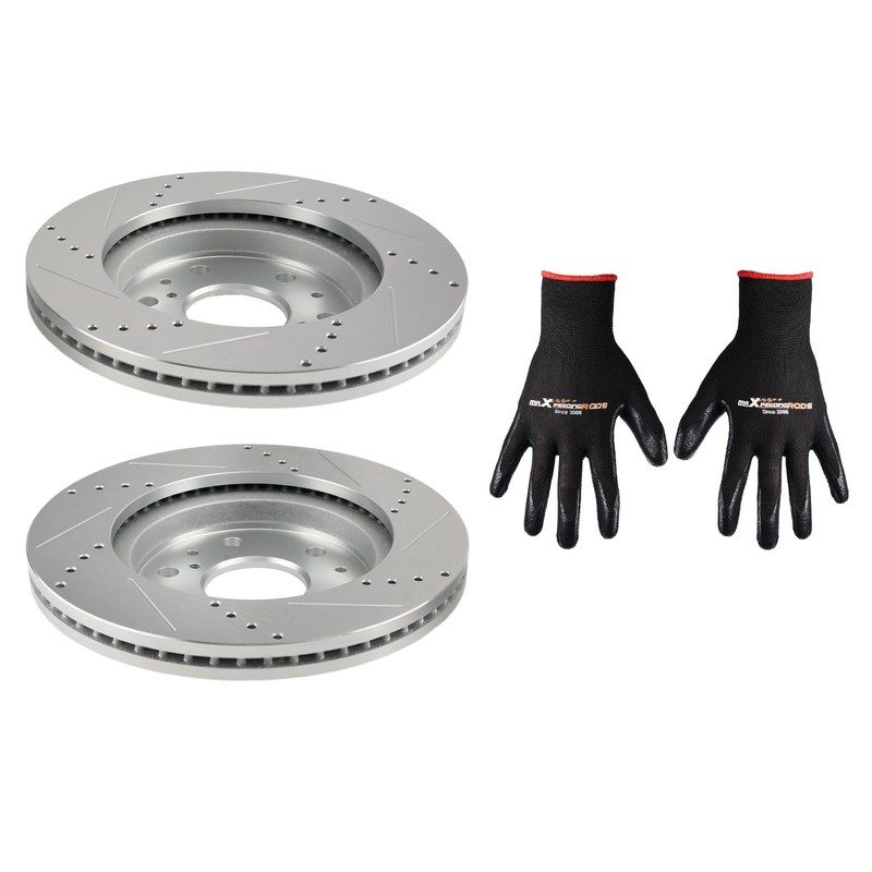 Front Drilled&Slotted Brake Rotor for Chevrolet Silverado 1500 LD 2019 S-55097