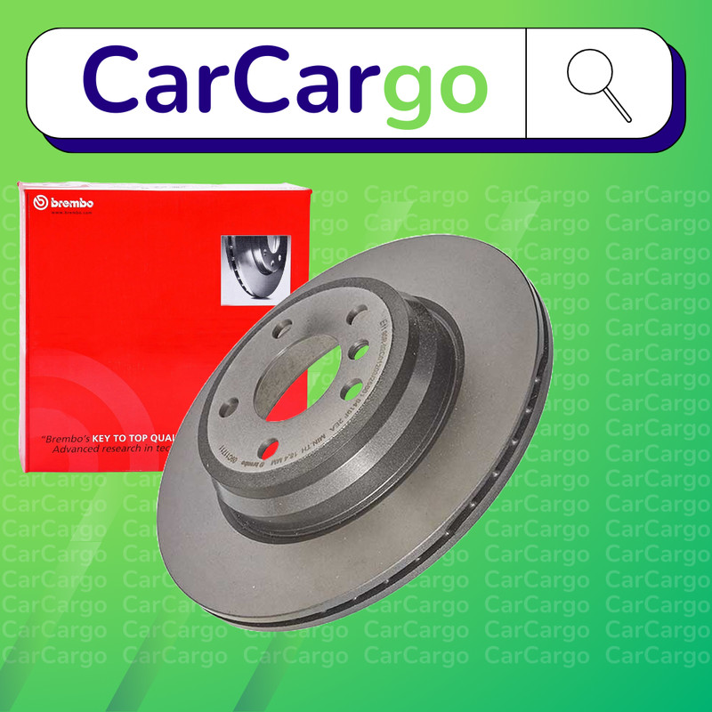 Brembo Vented Rear Brake Discs Pair For BMW 3 Series 320d 2015-2019 330 mm