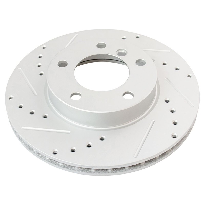 Performance Brake Rotor Drilled Slotted & Ceramic Pad Front & Rear Kit gallery