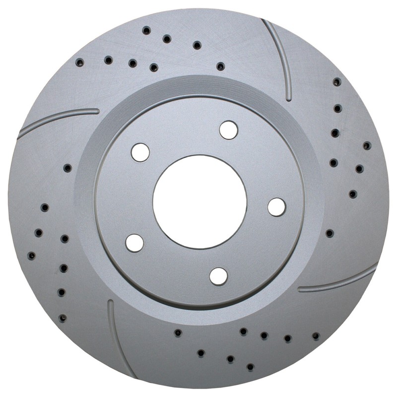 Bison Performance Front Coated Drilled 294mm Brake Disc for Chrysler Dodge Jeep