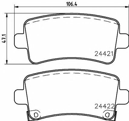 TEXTAR Rear Axle BRAKE DISCS + PADS SET for OPEL INSIGNIA 2.0 CDTI 4x4 2014-2017 gallery