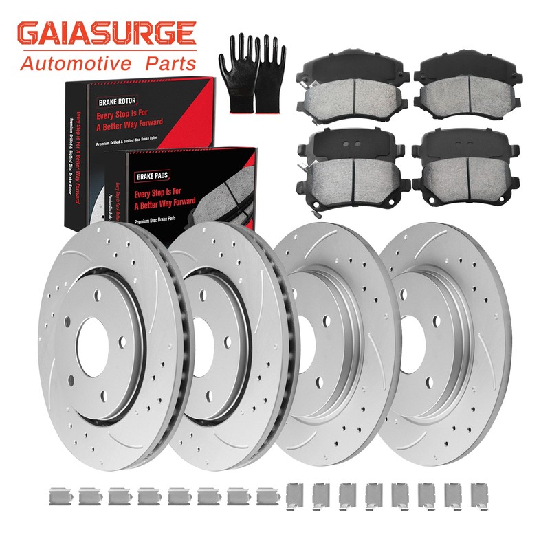 Front Rear Brake Rotors Pads for 2008-2012 Town Country Grand Caravan Journey