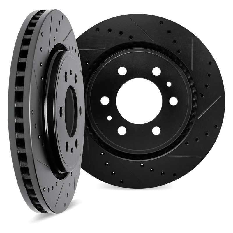 For Nissan Frontier 05-26 DFC Premium Drilled & Slotted Front Brake Rotor Set