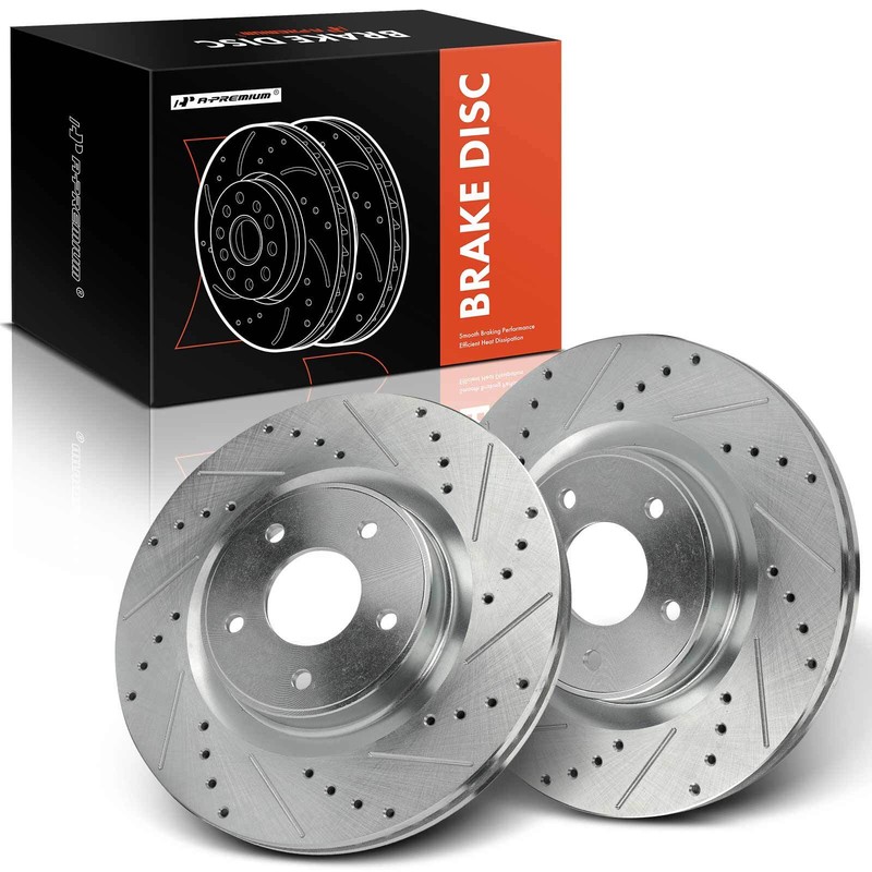 Drilled Brake Rotors Front for INFINITI JX35 Q50 Q60 QX50 QX60 Pathfinder Murano