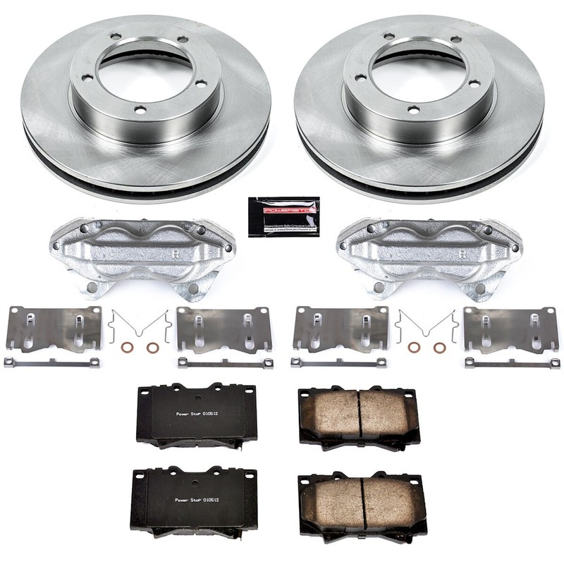 KCOE1132 Powerstop Brake Kit With Calipers 2-Wheel Set Front for Land Cruiser gallery