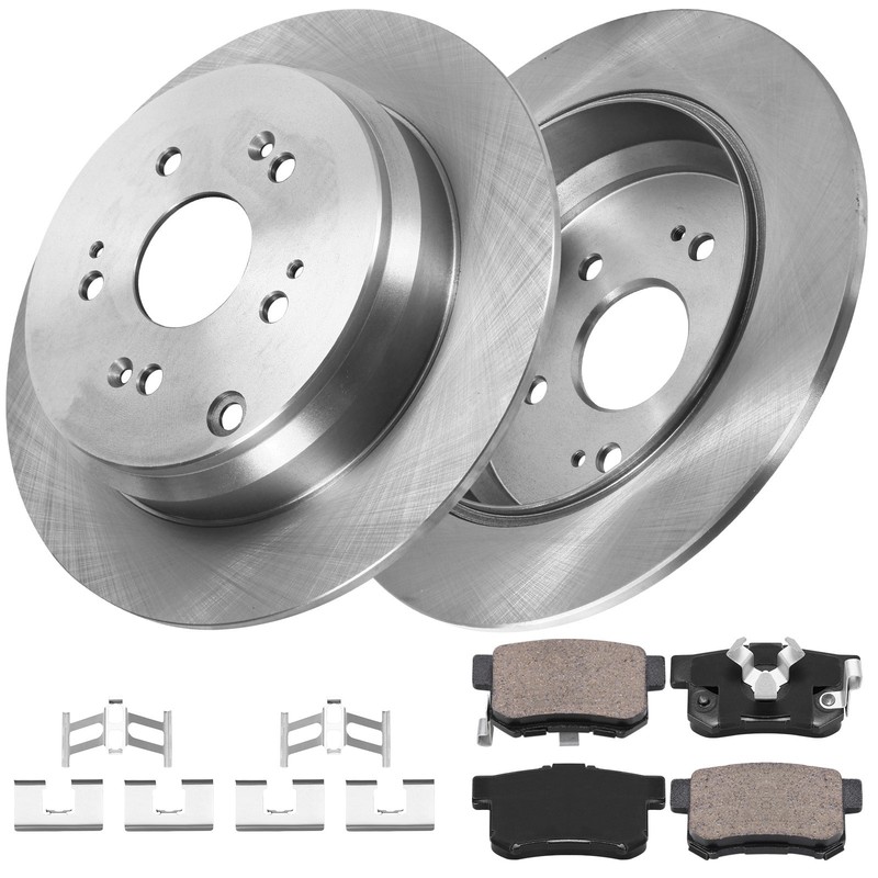 2pc REAR Disc Rotor & Ceramic Brake Pads For Honda CR-V ACURA RDX US Hot sell gallery