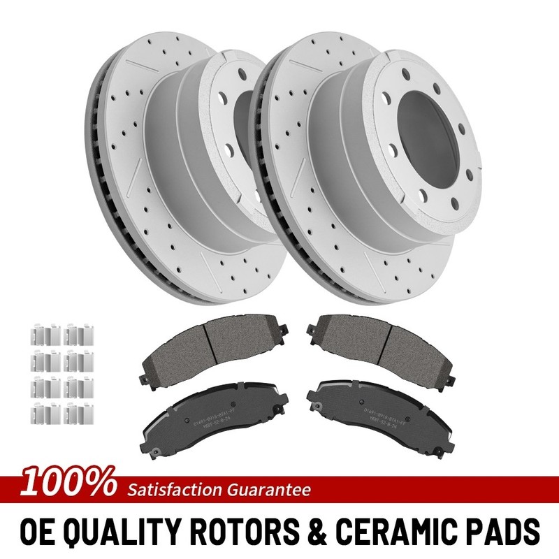 363 mm Rear Brake Rotor Pad For 2013-2022 Ford F-250 Super Duty/F-350 Super Duty