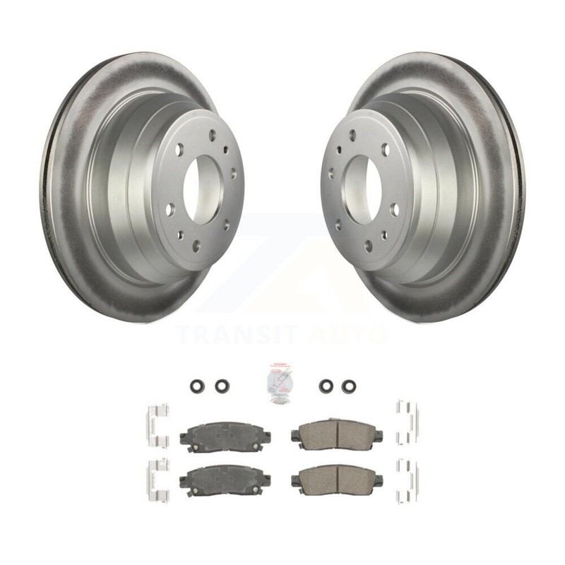 Rear Coat Brake Rotor Ceramic Pad Kit For Chevrolet GMC Trailblazer Envoy XL EXT gallery