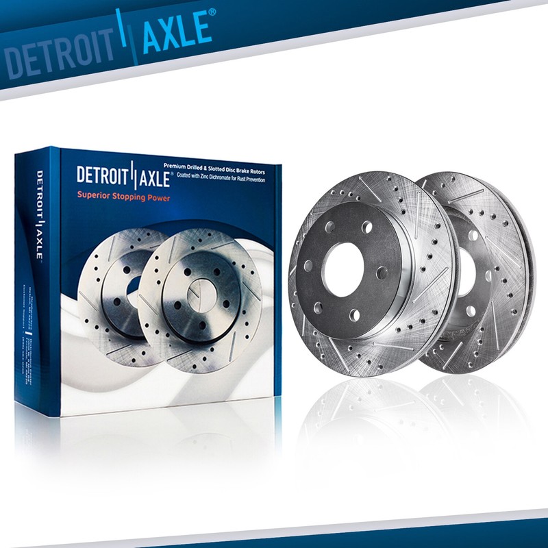 330mm Rear Drilled Brake Rotors for Chevy GMC Silverado Savana Sierra 1500 Yukon
