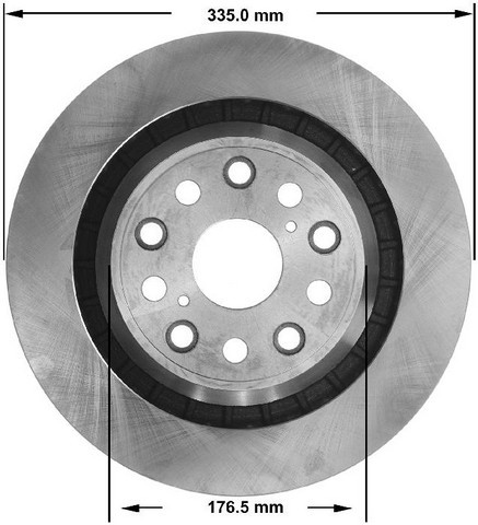Bendix Premium Drum And Rotor Disc Brake Rotor P N Prt5804