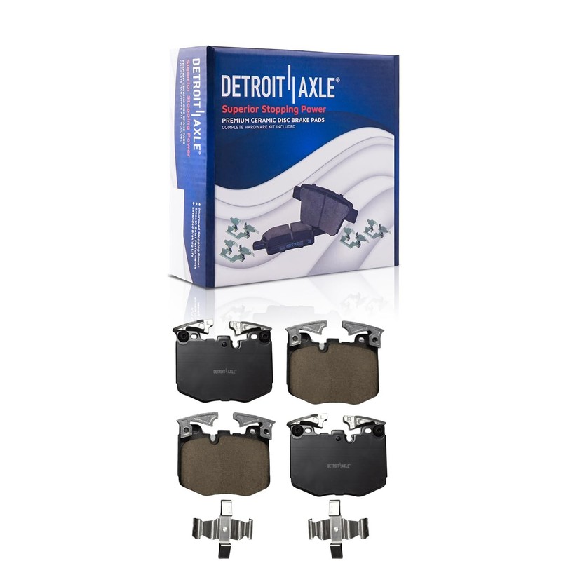 Front and Rear Disc Brake Rotors Ceramic Brake Pads Kit for 2018 - 2022 BMW X3 gallery