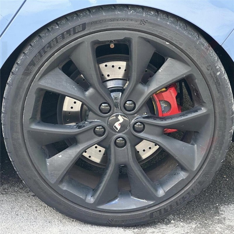 FOR HYUNDAI i30N KONA N PERFORMANCE REAR CROSS DRILLED BRAKE DISCS PAIR 314mm gallery