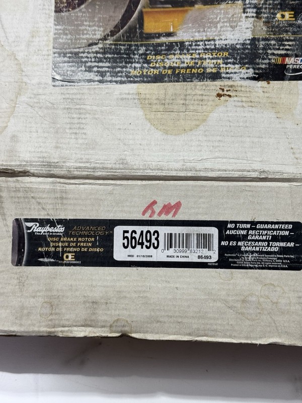 Raybestos 56493 Rear Vented Disc Brake Rotor 10 Lug New Open Box Heavy Duty gallery