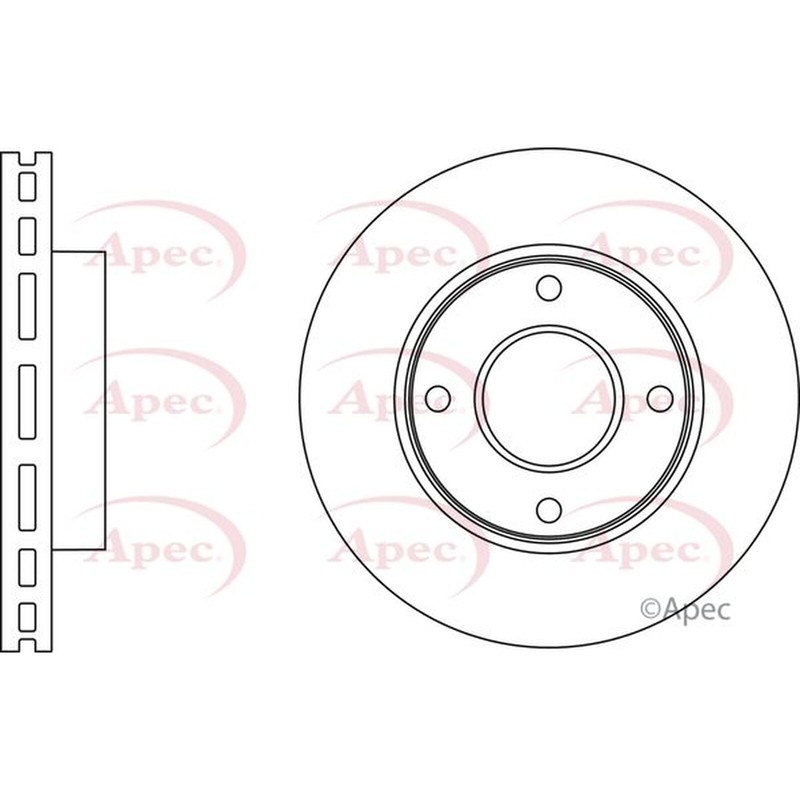 Apec Front Brake Disc DSK2886 - OE High Quality Precision Engineered Part