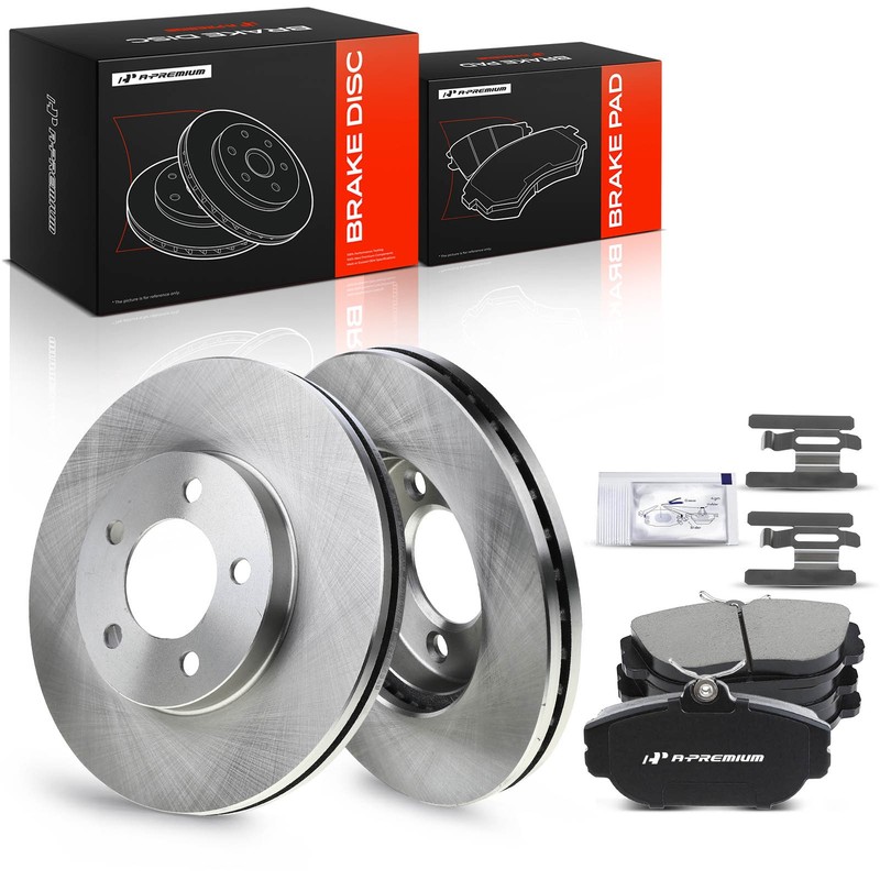 A-Premium Front Disc Brake Rotors & Ceramic Pads for Ford Taurus 94-00 Lincoln