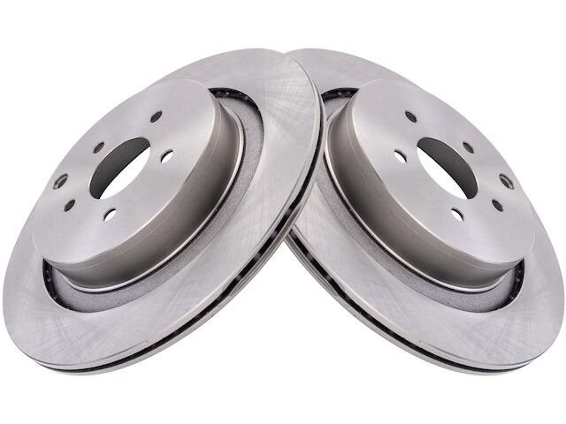 TRQ 15PZ75R Rear Brake Rotor Set Fits 2014-2023 Infiniti Q50
