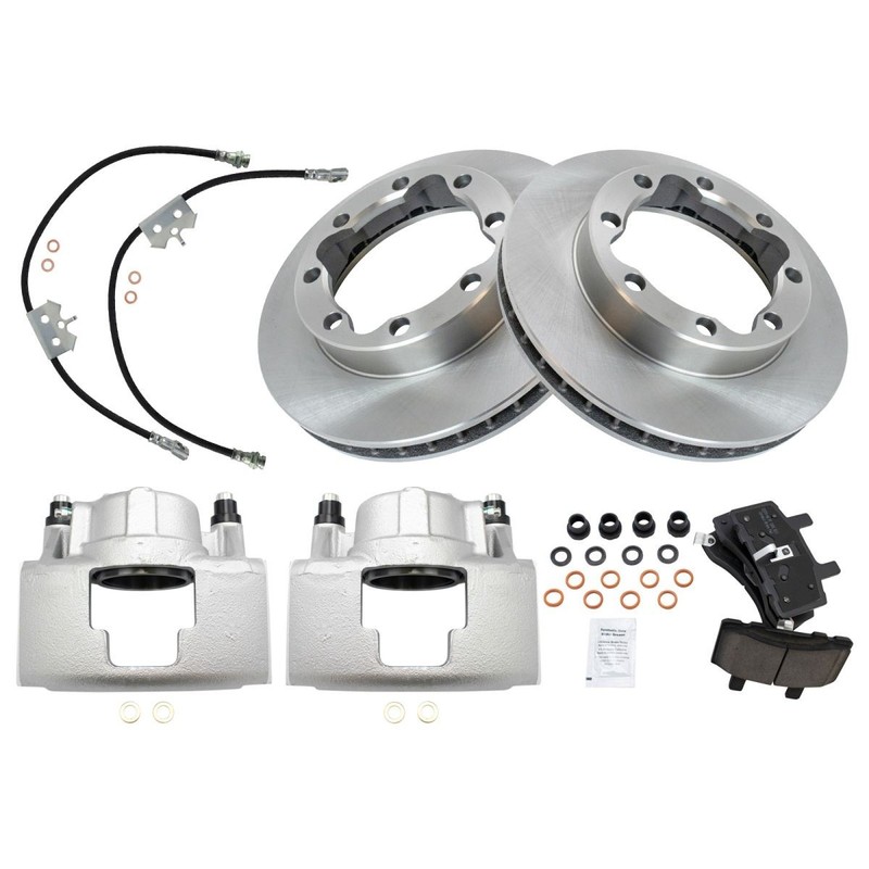 TRQ Front Brake Pad & Rotor Kit For 96-00 Chevrolet K1500 K2500 K3500 GMC gallery