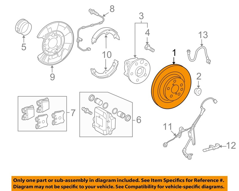 TOYOTA OEM 07-17 LS460,LS600h Rear Suspension Brake Components-Rotor 4243150090