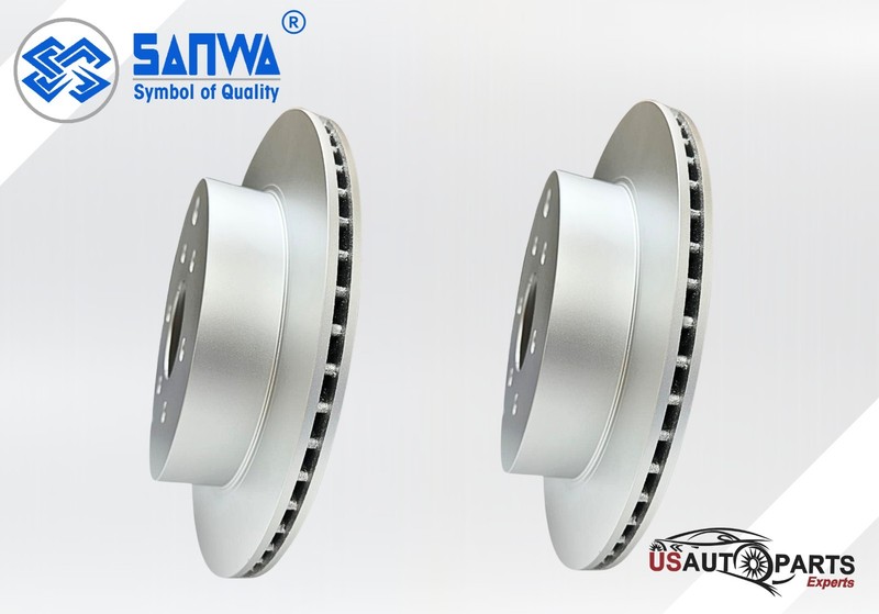 SANWA SET OF 2 REAR BRAKE ROTOR VENTED & GEOMET COATED 308 mm FOR NISSAN 05-12 gallery