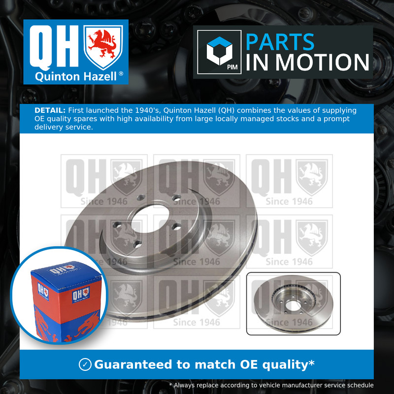 2x Brake Discs Pair Vented fits VOLVO V40 52, 526 2.0D Front 12 to 19 320mm Set