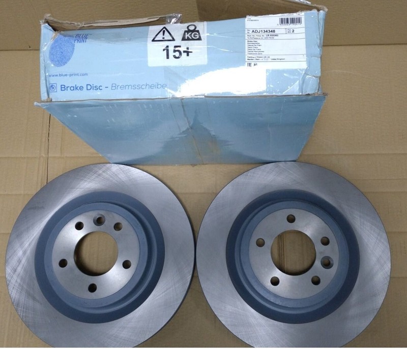 2X Blue Print Brake Disc Rear ADJ134348 FITS LAND ROVER RANGE ROVER DISCOVERY